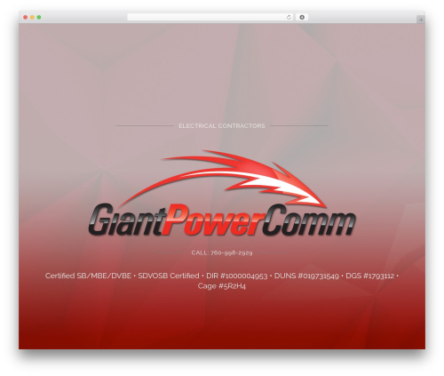 Alpine WordPress theme - giantpowercomm.com