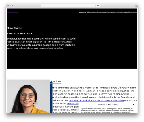 Best WordPress theme Base Theme - professormanusharma.com