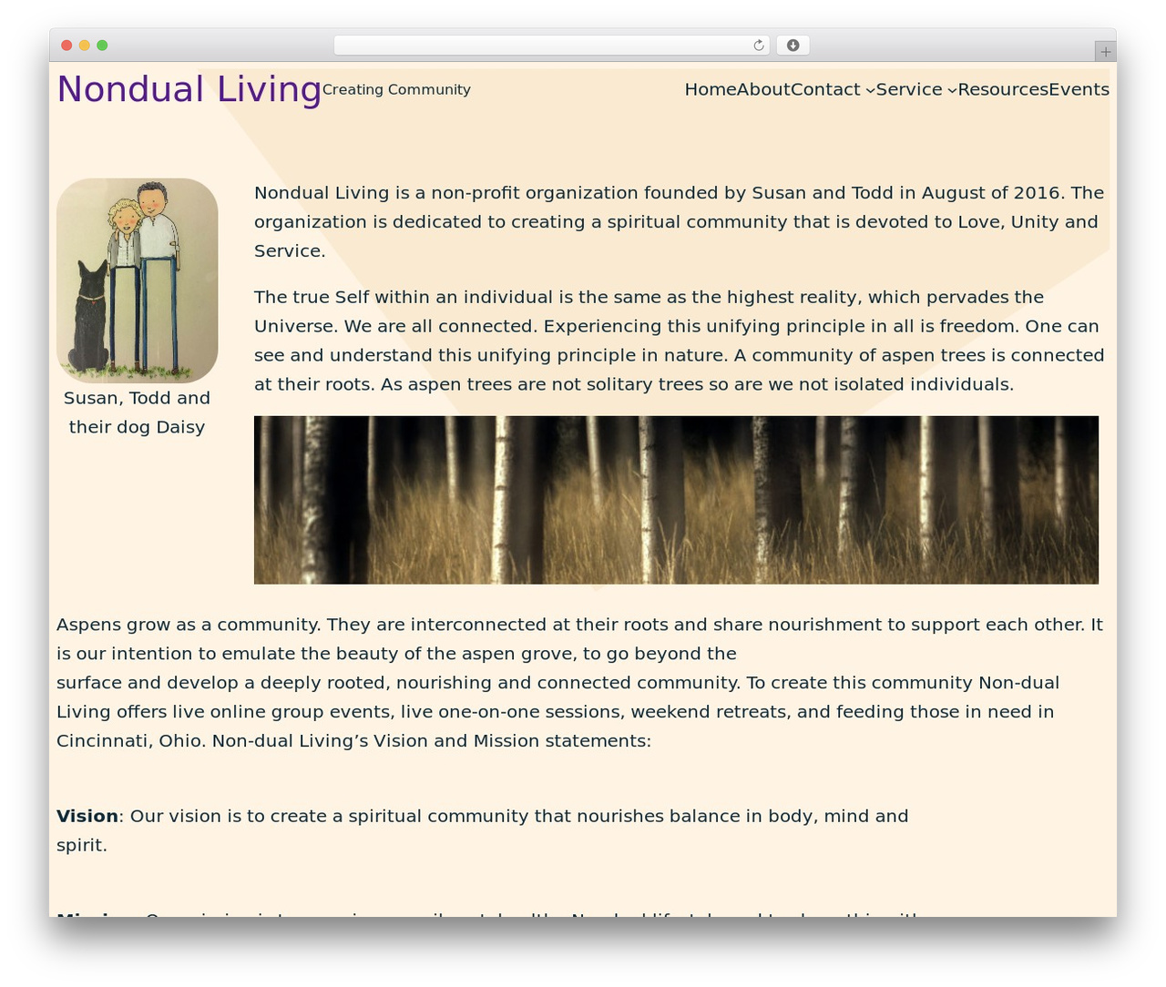 Blockbase WordPress website theme - nondualliving.org