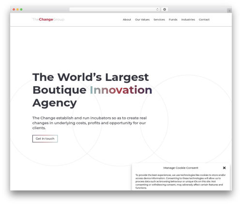 Divi WordPress theme - thechangegroup.co