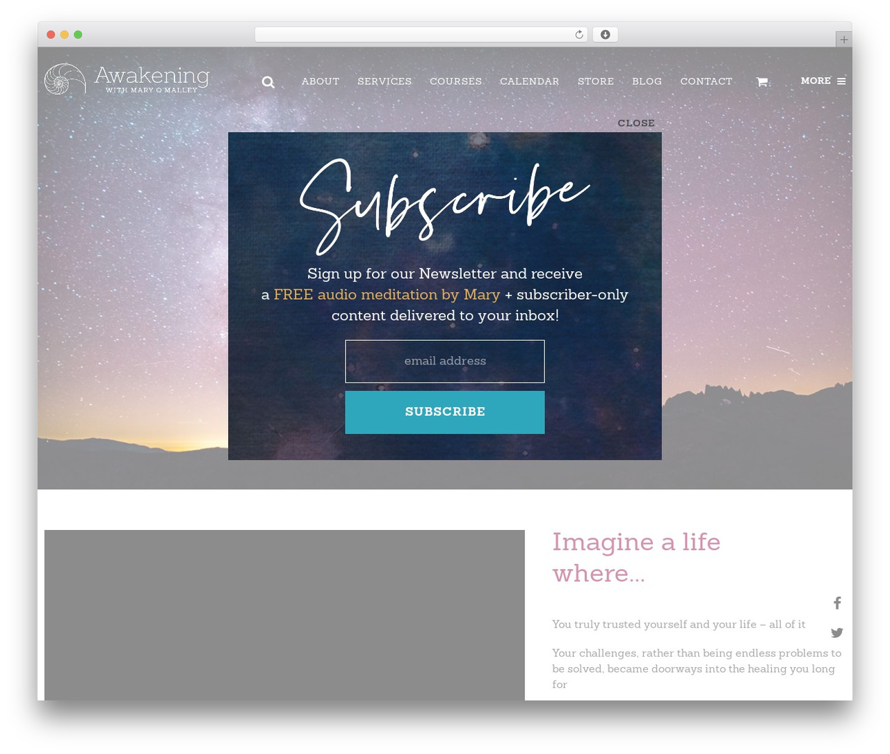 Essentials WordPress theme - maryomalley.com
