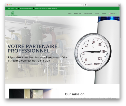 Freshair theme WordPress - fm-chauffage.ch