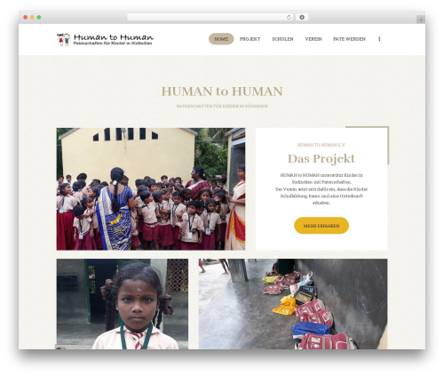 Rhythmo WordPress theme - humantohuman.net