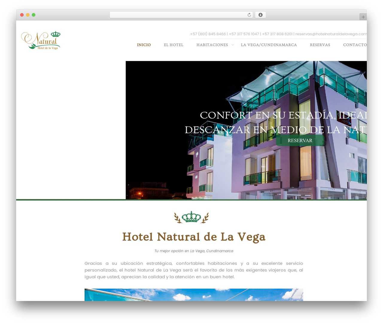 Sailing WordPress theme - hotelnaturaldelavega.com