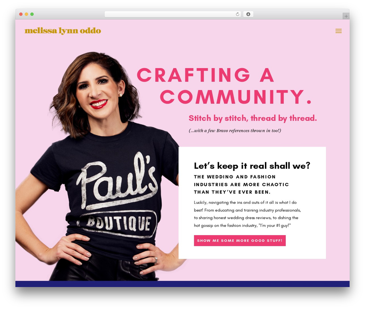 Showit WordPress theme - melissalynnoddo.com