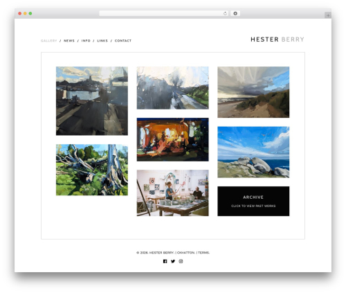 Theme WordPress Christopher - hesterberry.co.uk