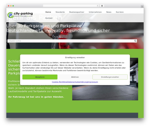 Theme WordPress Sportbrain Basic Lite - city-parking.de
