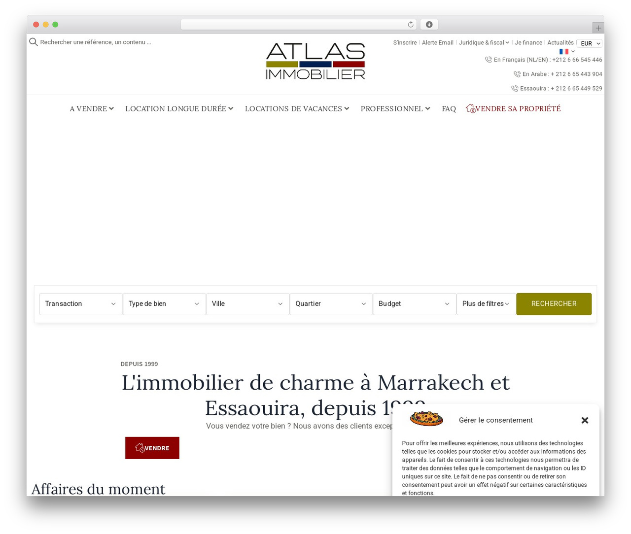 WordPress theme Hello Elementor - atlasimmobilier.com