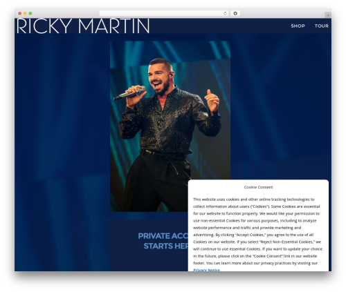 DFD Native theme WordPress - rickymartinmusic.com