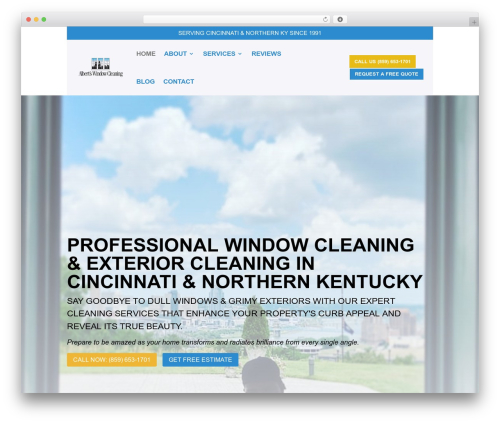 Divi theme WordPress - albertswindowcleaning.com