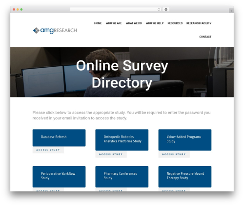 Divi WP theme - amg-research.com/online-survey-directory