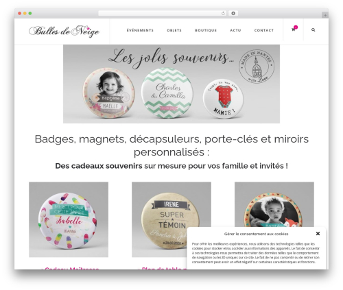 DP Click WordPress theme - bulles-de-neige.com
