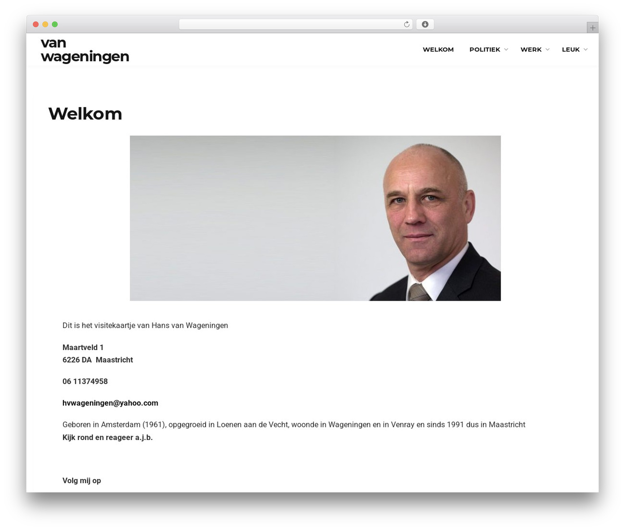 Ever WordPress theme - vanwageningen.info