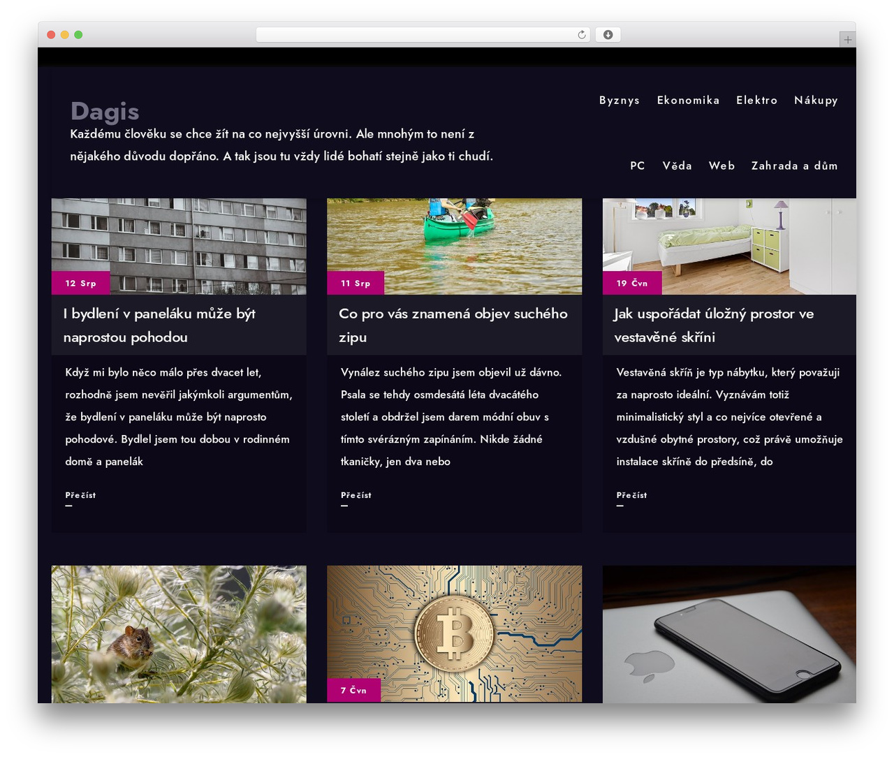 Formula Dark WordPress theme - dagis.cz Formula Dark WordPress theme - dagis.cz