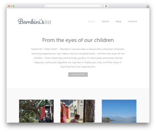 Genesis WordPress theme - bambinislist.com