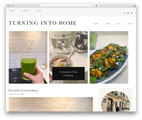 Genesis WordPress theme - turningintohome.com