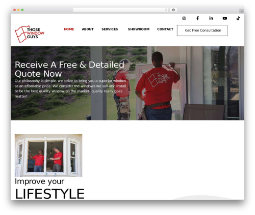 Hello Elementor theme WordPress - thosewindowguys.com