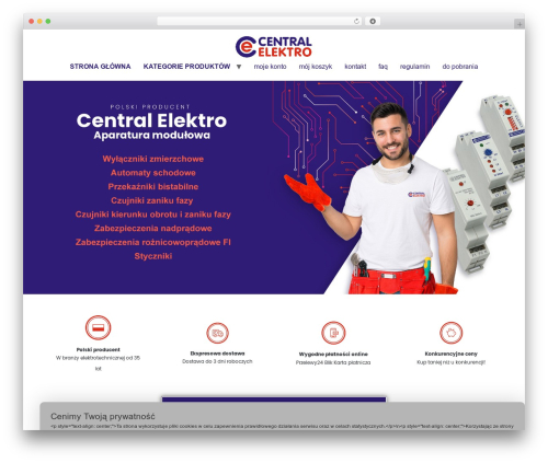 Flexible cookies WordPress plugin - centralelektro.pl