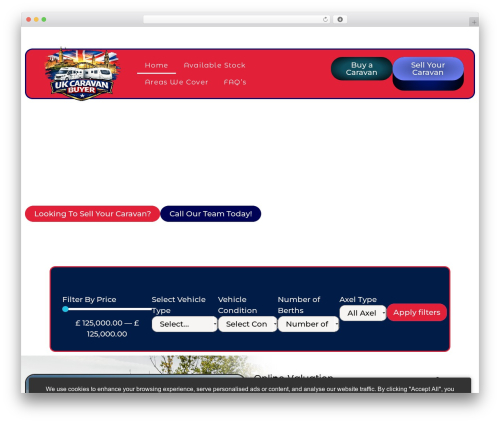 Custom cookie consent WordPress plugin - ukcaravanbuyer.co.uk