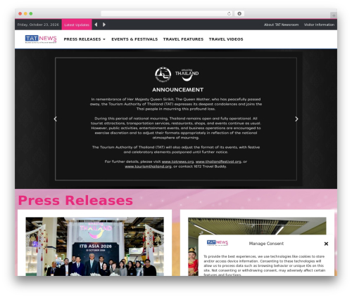 Hello Elementor WordPress theme - tatnews.org