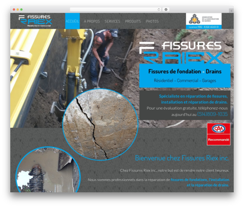 Max theme WordPress - fissures-drains-riex.com
