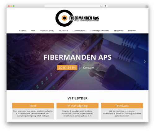 number-two WordPress theme - fibermanden.dk