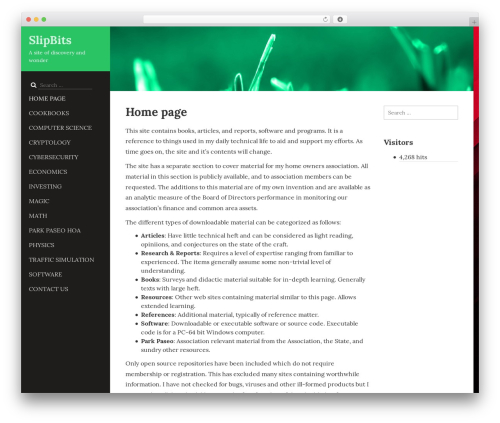 Optimum WordPress theme - slipbits.com