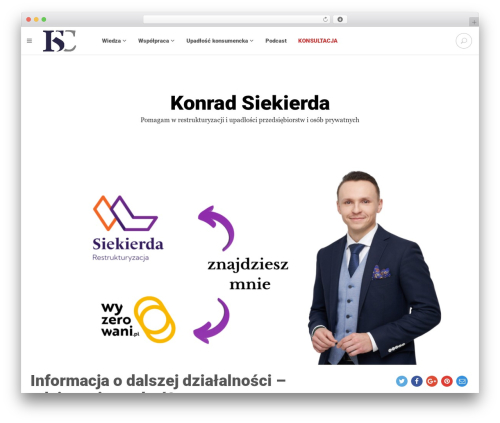 Versed WordPress theme - konradsiekierda.pl