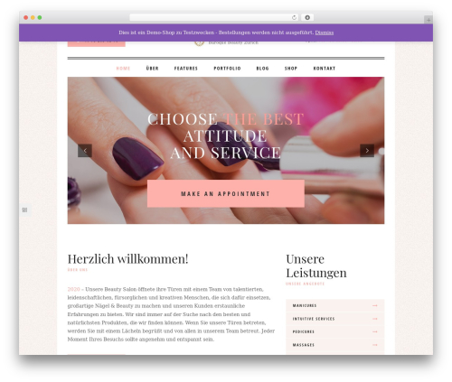 WordPress theme NailsBar - baroque-beauty.ch