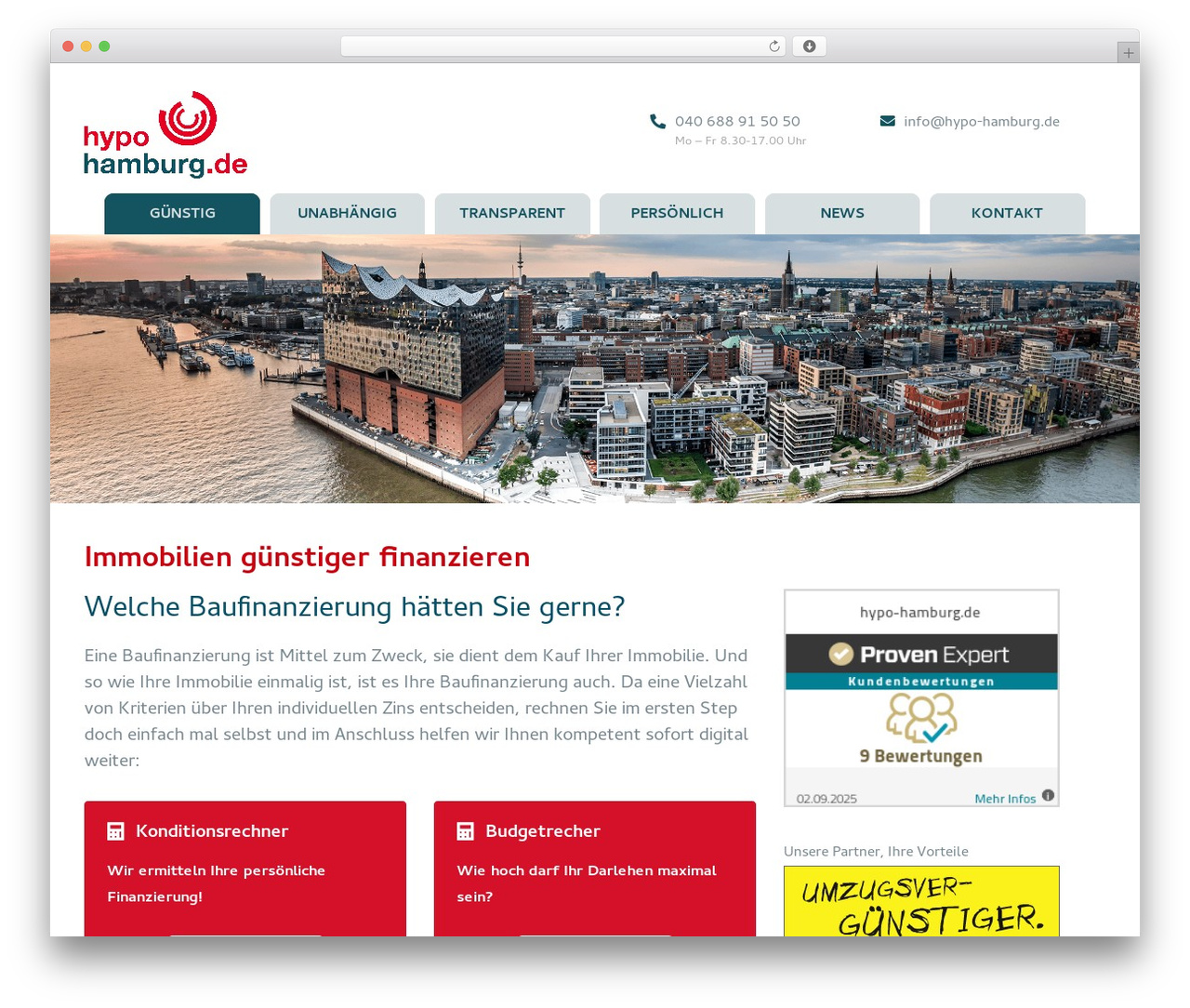 WordPress theme Bootstrap 4 Theme - hypo-hamburg.de