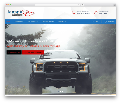WordPress theme Corify - jansevmotors.co.za