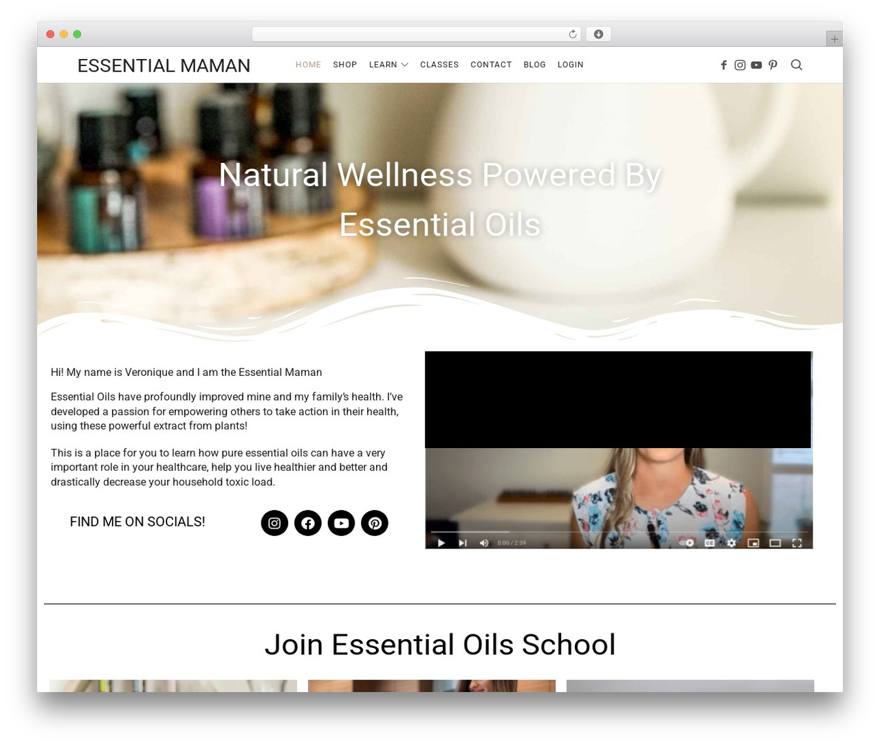 WordPress theme Efor - essentialmaman.com