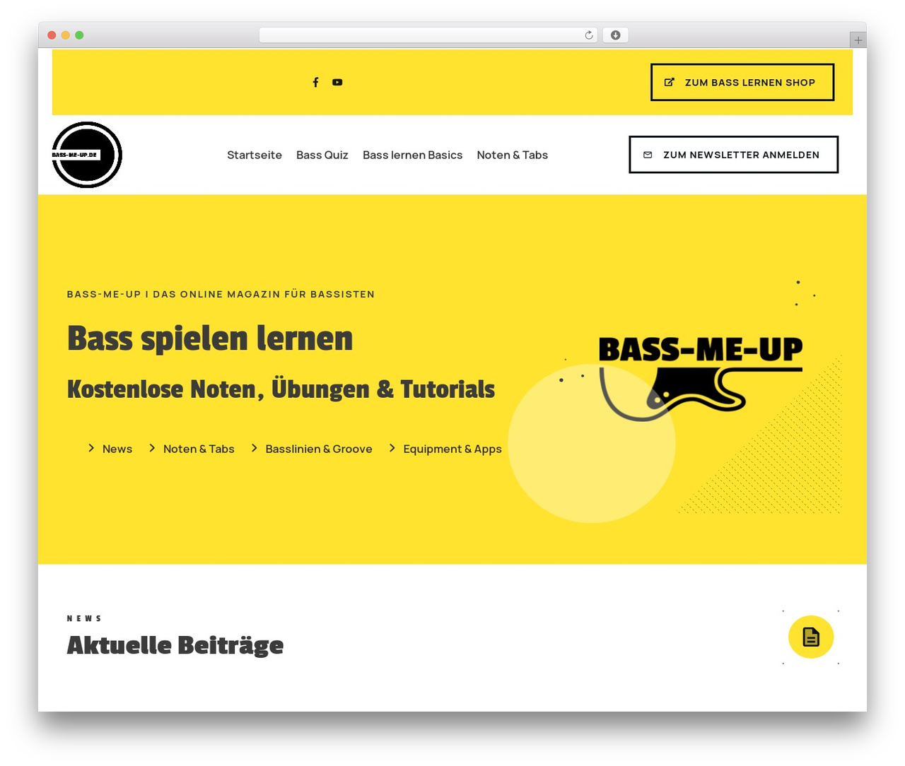 WordPress theme Thrive Theme Builder - bass-me-up.de