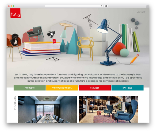 A custom theme WordPress theme - tag-furniture.co.uk