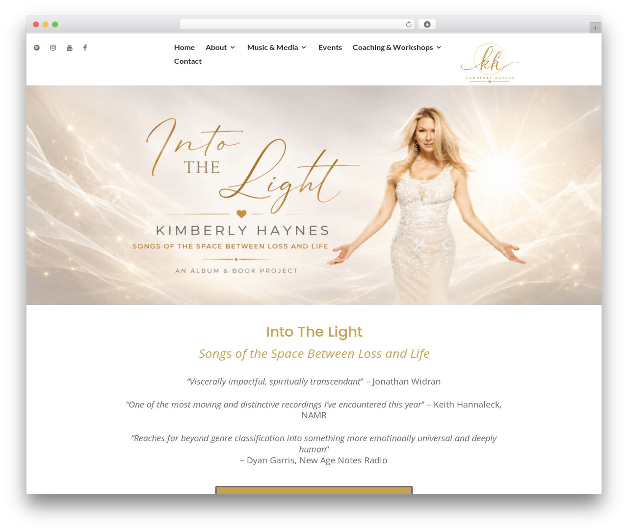 Divi WordPress theme - kimberlyhaynesmusic.com