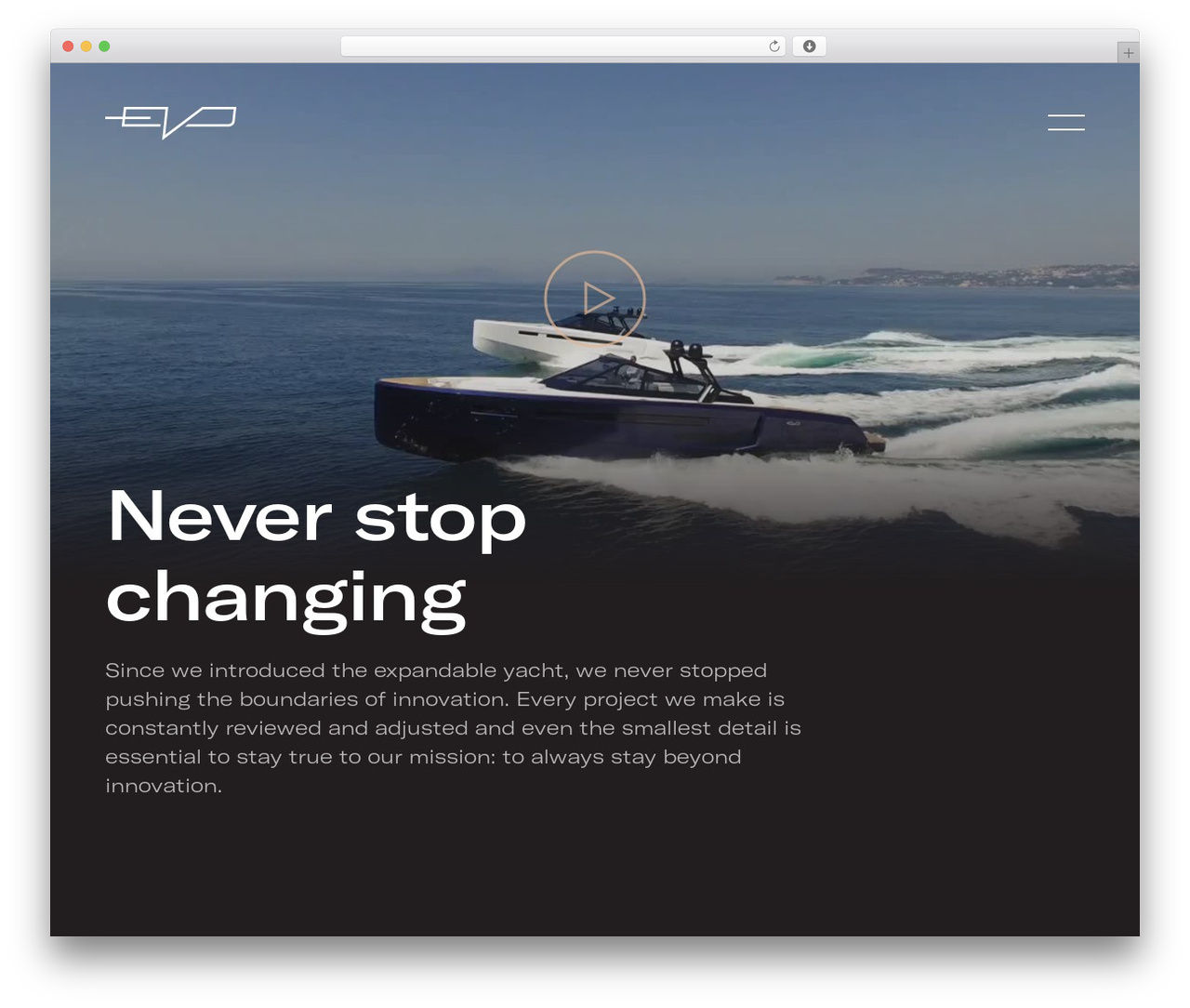 Evo WordPress theme - www.evoyachts.com Evo WordPress theme - www.evoyachts.com