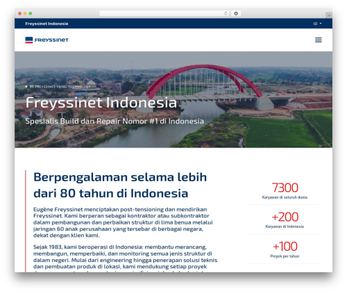 Freyssinet WordPress theme - freyssinet.co.id