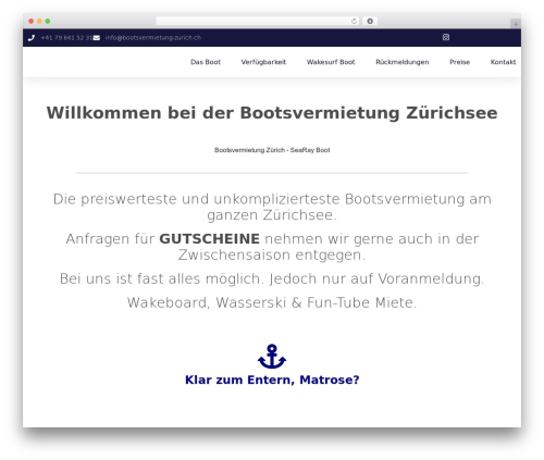 Booking calendar com WordPress plugin - bootsvermietung-zurich.ch