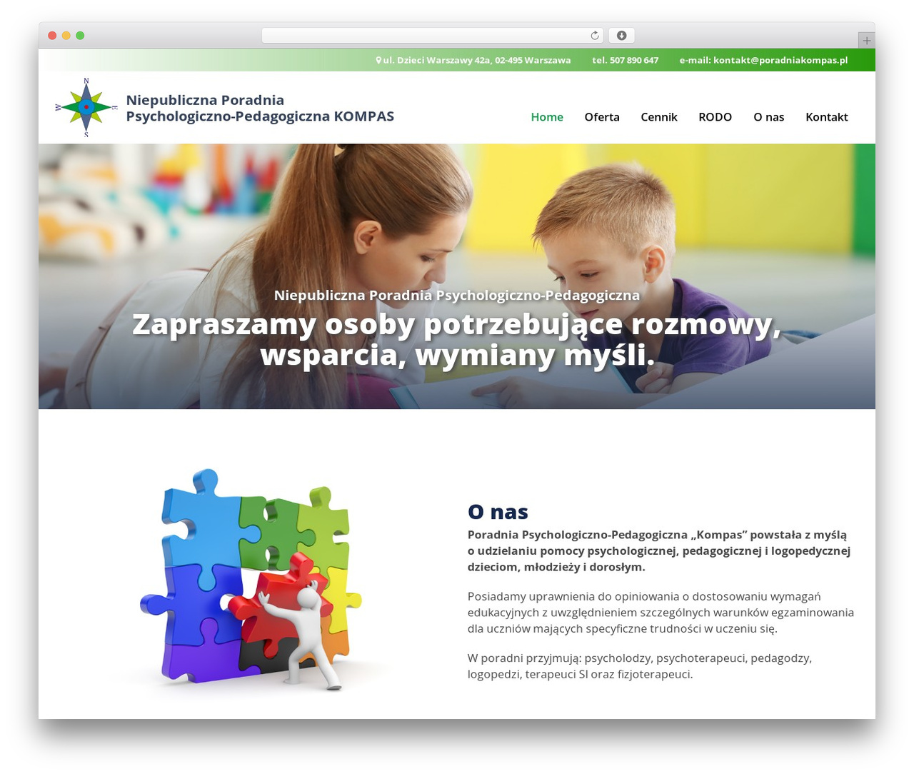 Kompas theme WordPress - poradniakompas.pl