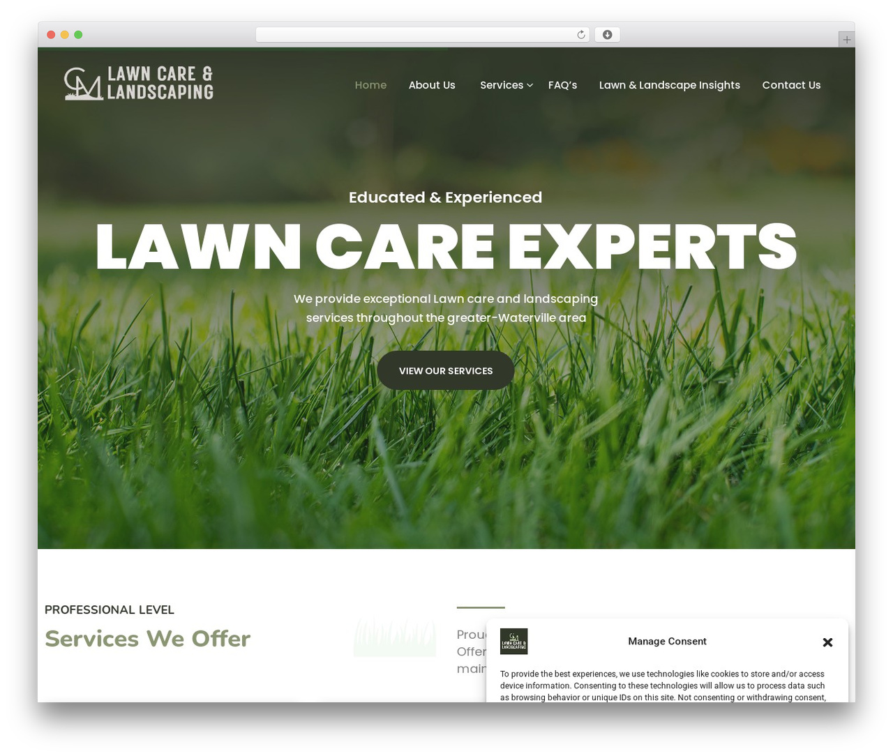 Lawnella WordPress theme - cmlawnscape.com