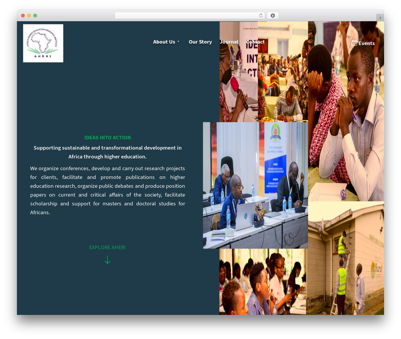 Malika WordPress theme - aheri.org