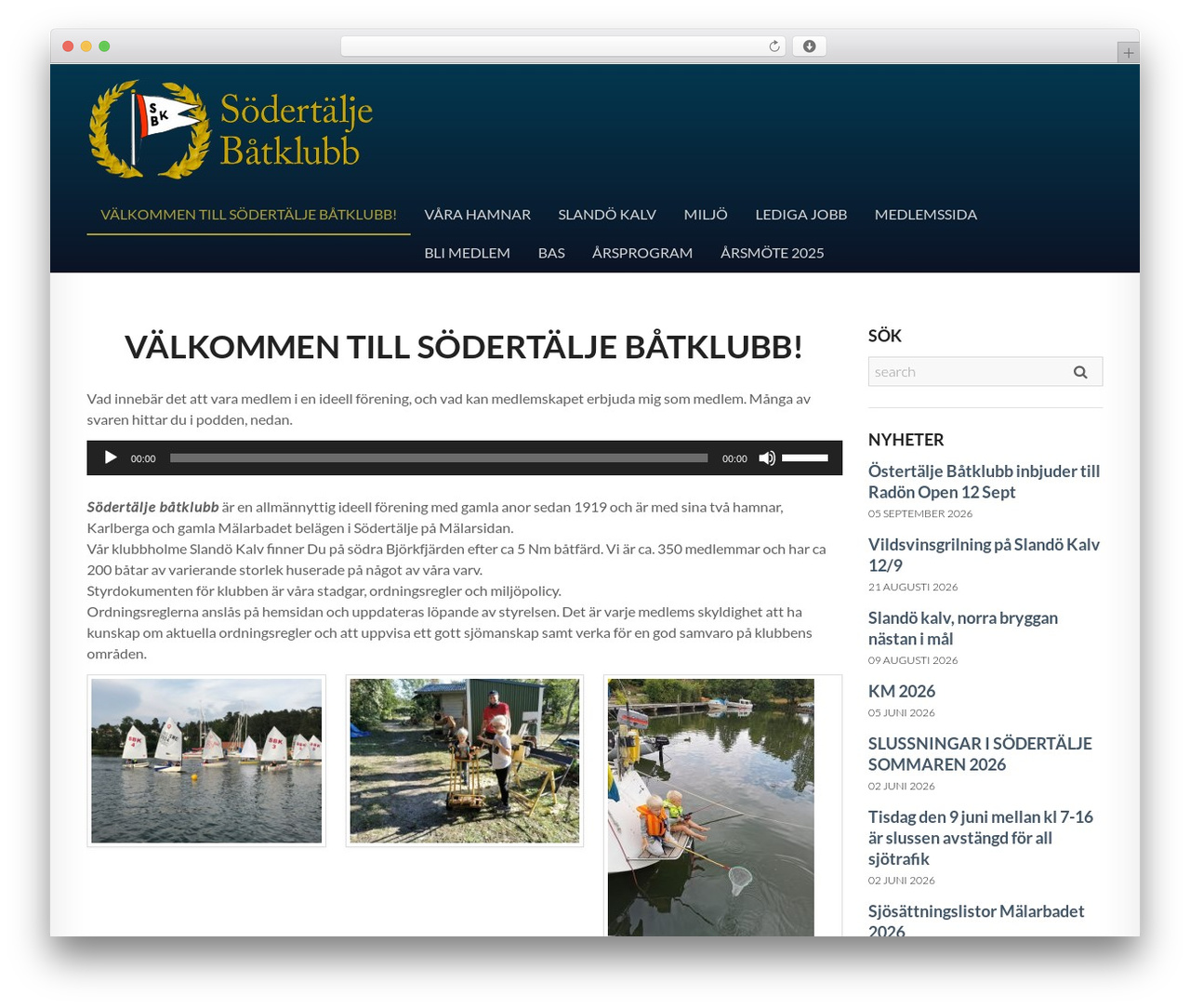 Smartbox WordPress theme - sodertaljebk.net