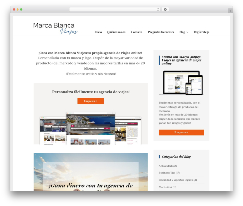Tulip WordPress theme - marcablancaviajes.com
