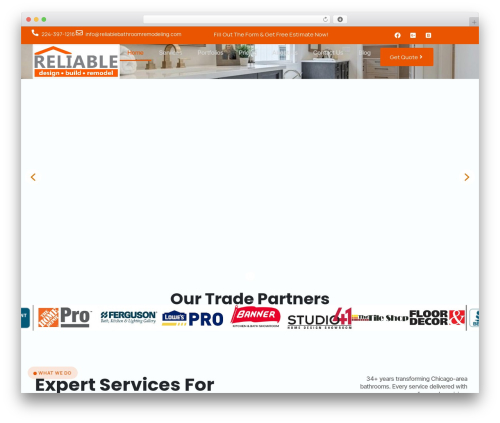 Wedesigntech portfolio WordPress plugin - reliablebathroomremodeling.com