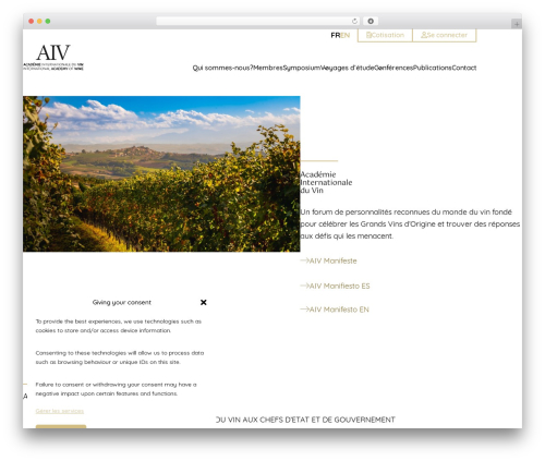 WordPress theme Starter - academievin.org