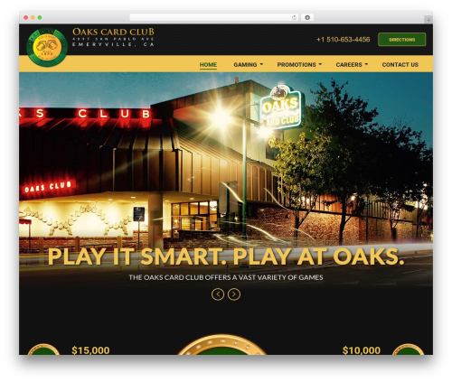 WP theme Thomas Digital - oakscardclub.com
