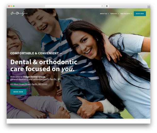 Divi WordPress theme - osagedentalgroup.net