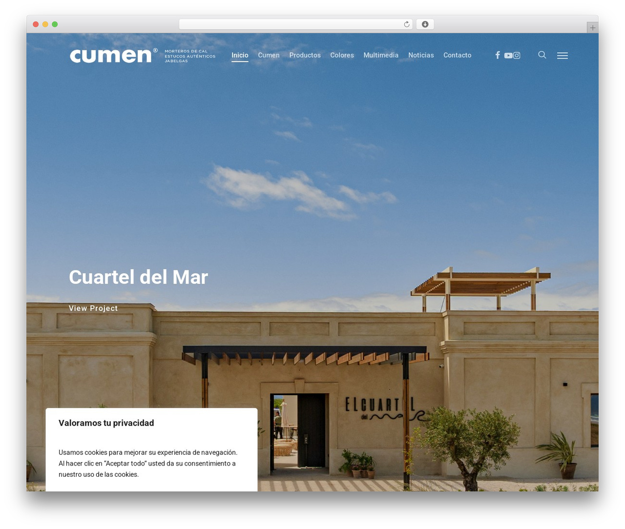 Salient WordPress theme - morterosdecal.com