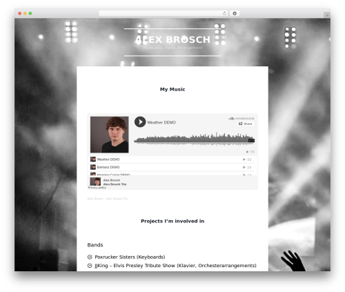 Singl WordPress theme - alexbrosch.at