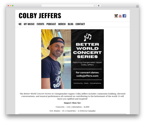 TunePipe Basic theme WordPress - colbyjeffers.com